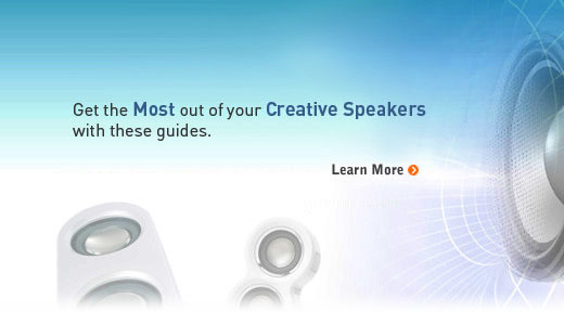 Your comprehensive guide to getting the best out of your Creative speakers.