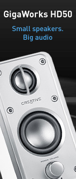 GigaWorks HD50 - Small Speakers. Big audio
