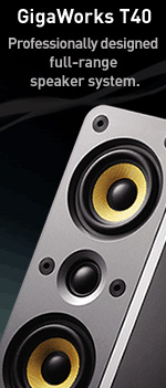 GigaWorks T40 - Professionally designed full-range speaker system.