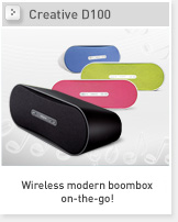 Creative D100 - Wireless boombox on-the-go!