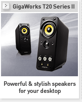 GigaWorks T20 Series II - Powerful & stylish speakers for your desktop