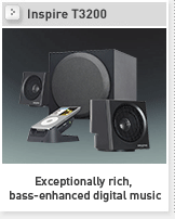 Inspire T3200 - Exceptionally rich, bass-enhanced digital music