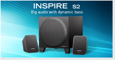 Inspire S2 - Big audio with dynamic bass
