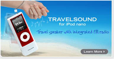 TravelSound for iPod nano - Travel speaker with integrated FM radio